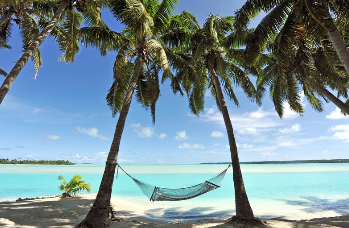 relax day at the beach