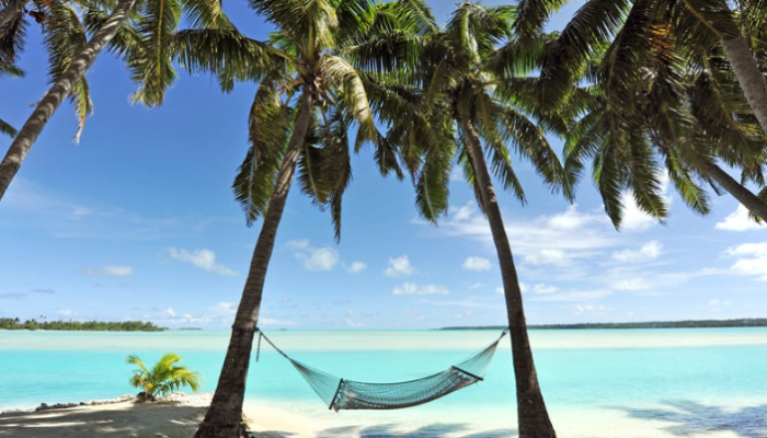 relax day at the beach