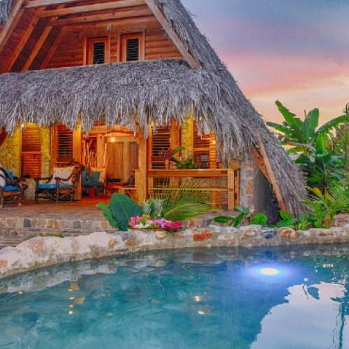 chalet tropical las galeras avec piscine