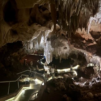 Underground passage in the cave